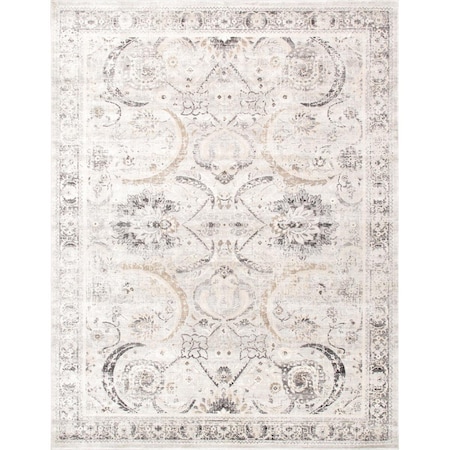 Pasargad Home 2 x 3 ft Amadeus Design Power Loom Area Rug Ivory PRC1021IS 2X3